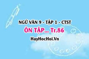 Soạn bài Ôn Tập trang 86 Ngữ Văn lớp 9 tập 1 Chân trời sáng tạo